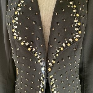 Stunning St John Hand Beaded Jacket Blazer Size 4